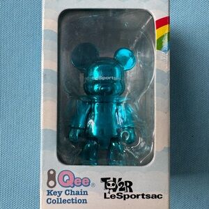 Vintage LeSportsac Qee Key Chain - Blue NWT in sealed box
